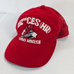 VTG 202nd Civil Engineering Squadron CES Heavy Repair HR Mesh Snapback Cap Hat